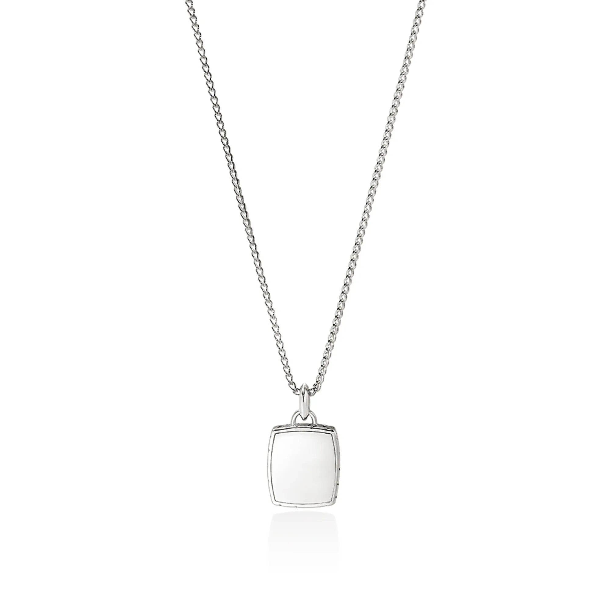 Tag Pendant Necklace, Sterling Silver, 1.7MM|NM901080 sold by John Hardy