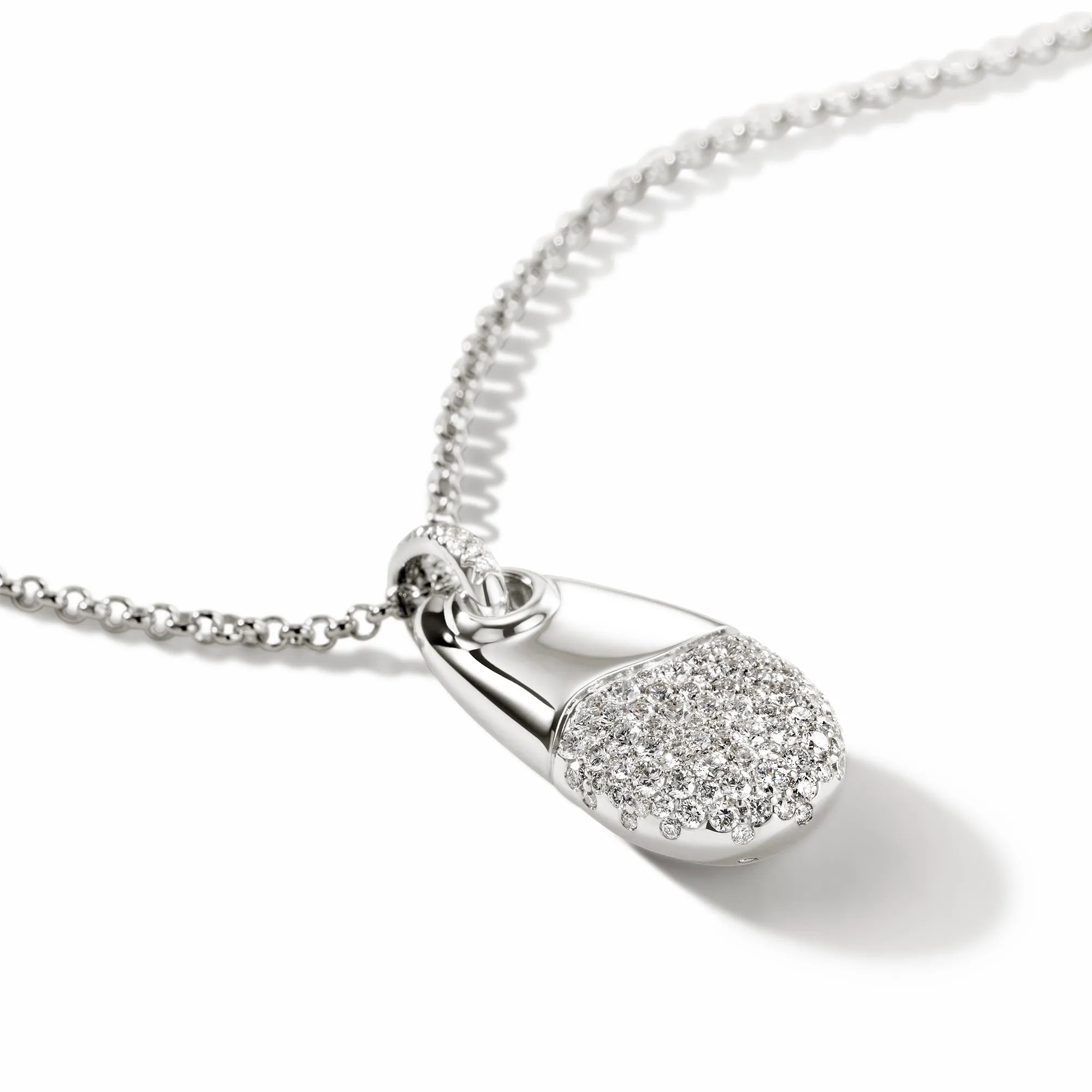 Pebble Pendant, Sterling Silver, Diamonds|NBP9012442DI sold by John Hardy product image thumbnail 2