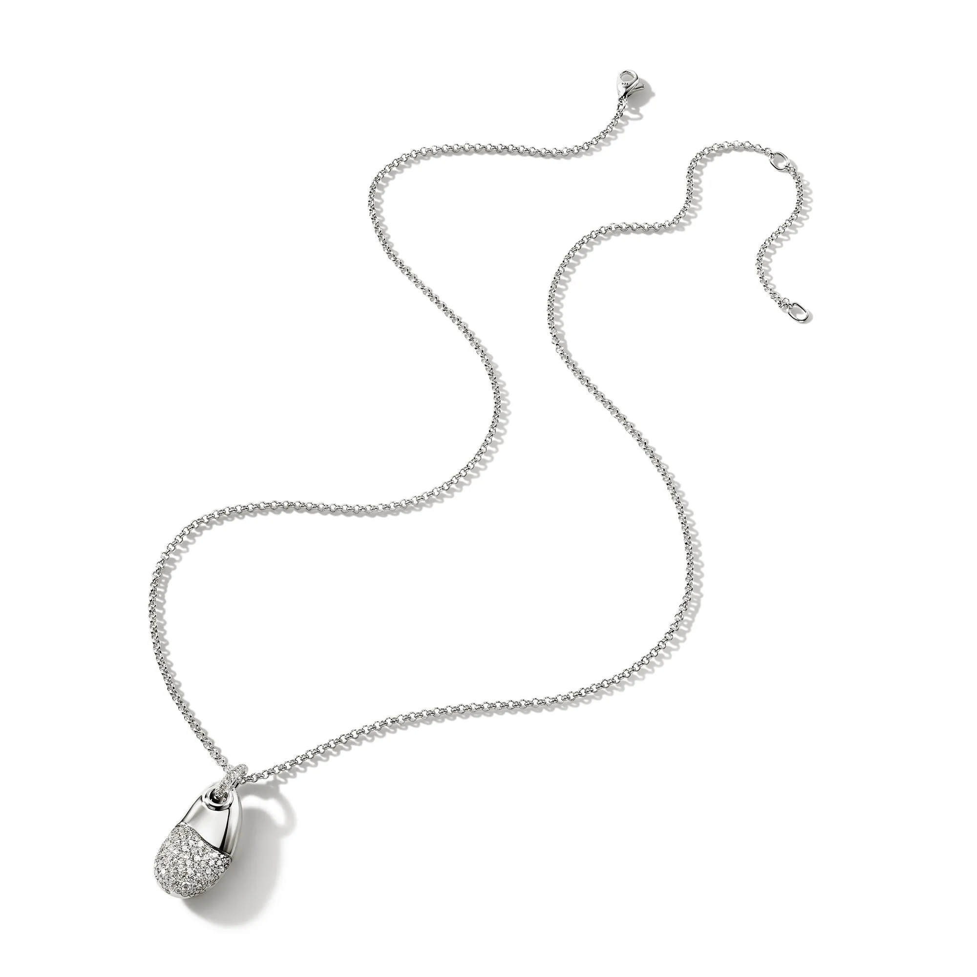 Pebble Pendant, Sterling Silver, Diamonds|NBP9012442DI sold by John Hardy product image thumbnail 3