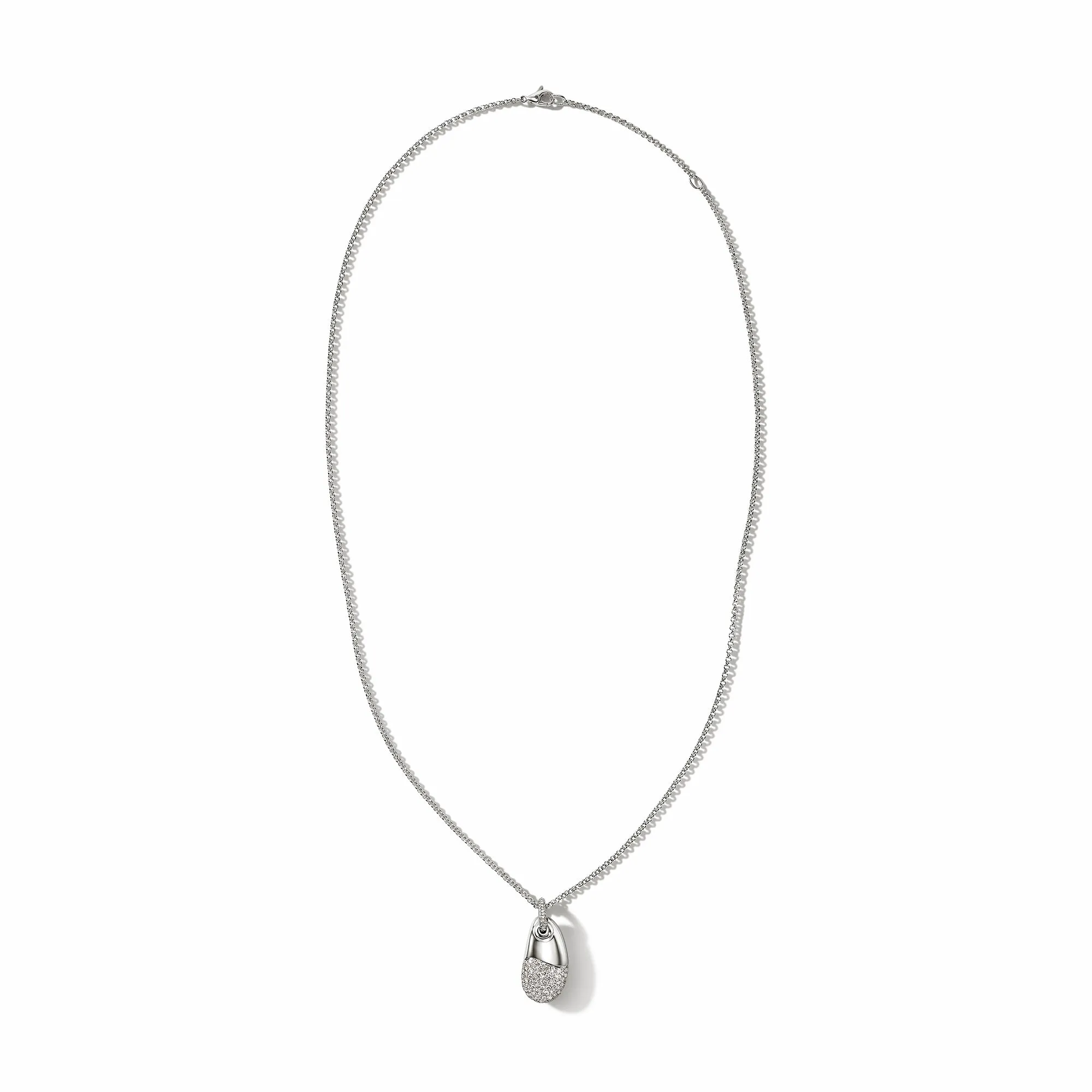 Pebble Pendant, Sterling Silver, Diamonds|NBP9012442DI sold by John Hardy