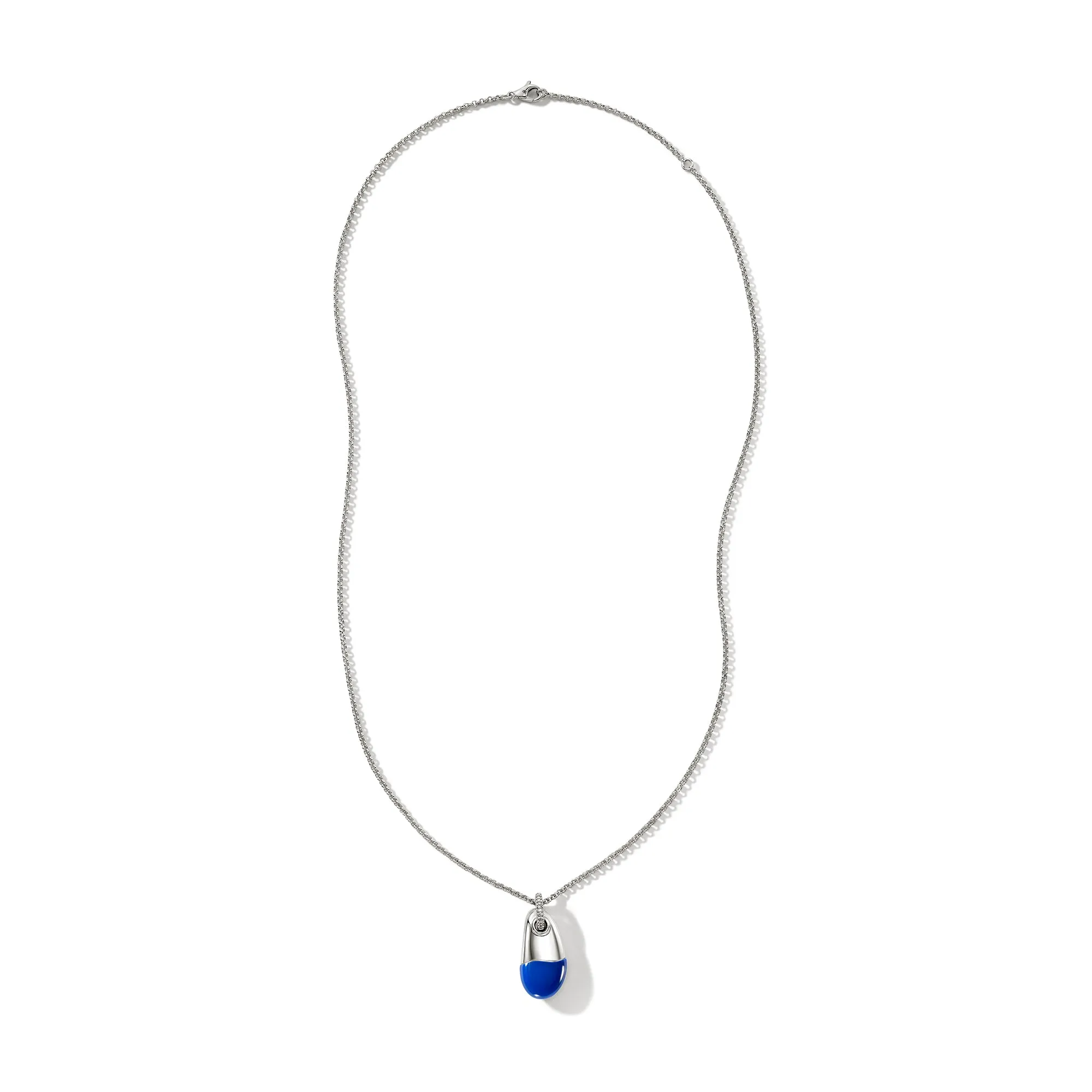 Pebble Necklace, Sterling Silver, Diamonds|NBP9011022DBUDI sold by John Hardy