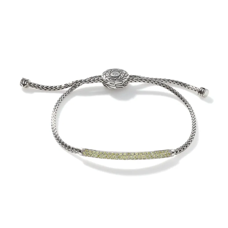 Classic Chain Pull Through Pavé Station Bracelet|BBS901194PE sold by John Hardy