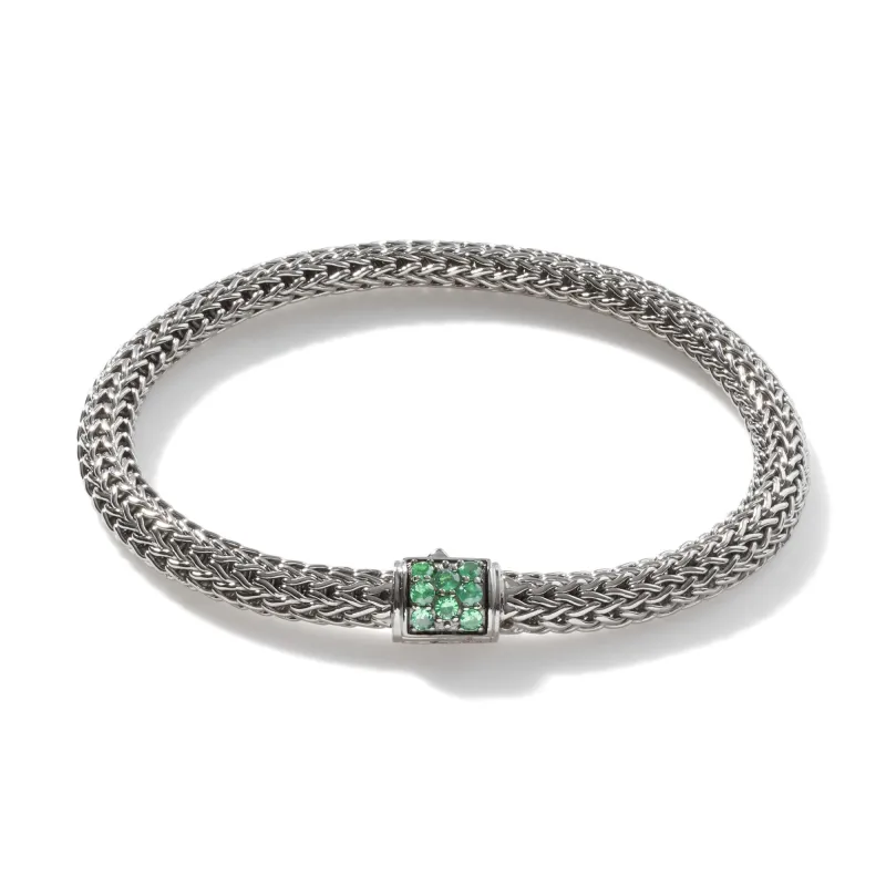 Classic Chain 5MM Pavé Icon Bracelet|BBS96002TS sold by John Hardy
