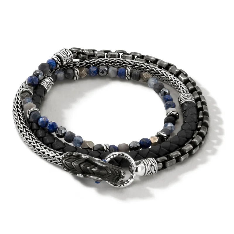 Legends Naga Vegan Leather Wrap Bracelet|BMS60293VVBLLPZ sold by John Hardy