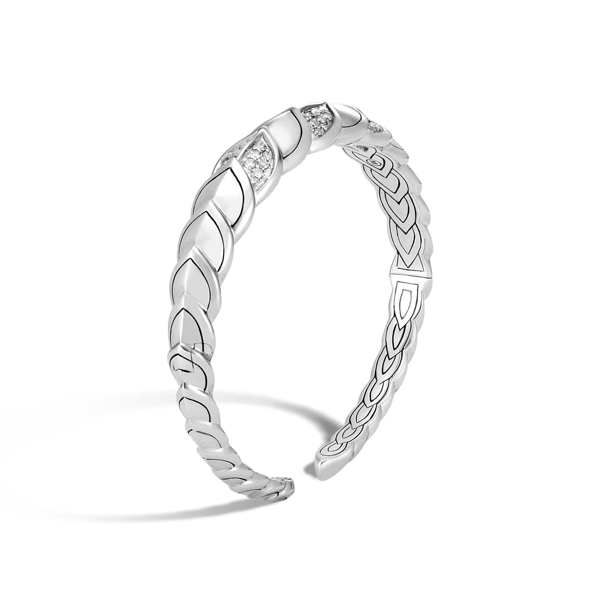 Naga Flex Cuff with Diamonds|CBP66442DI sold by John Hardy