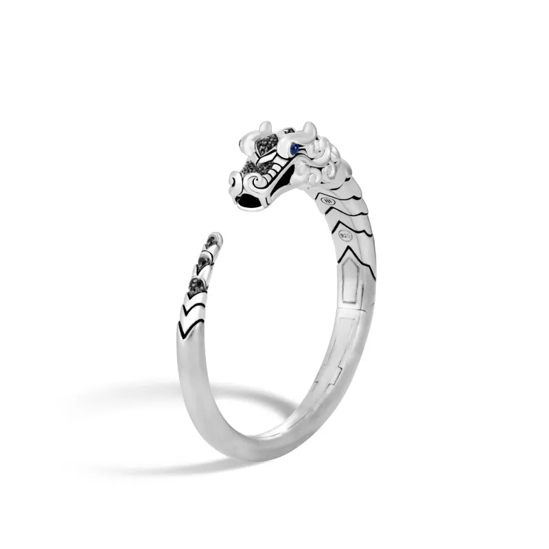 Naga Brushed Hinged Cuff|CBS6501224BHBLSBN sold by John Hardy