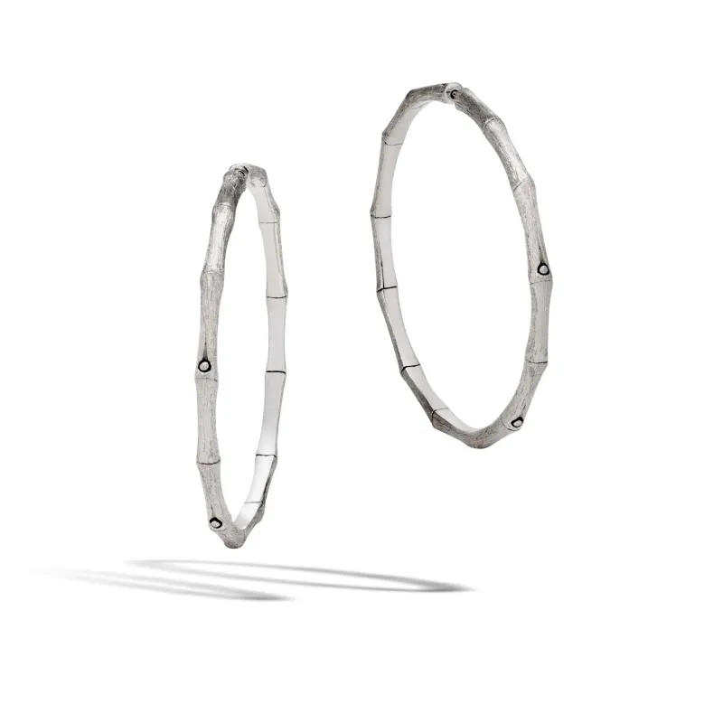 Large Brushed  Hoop Earrings|EB5111BH sold by John Hardy