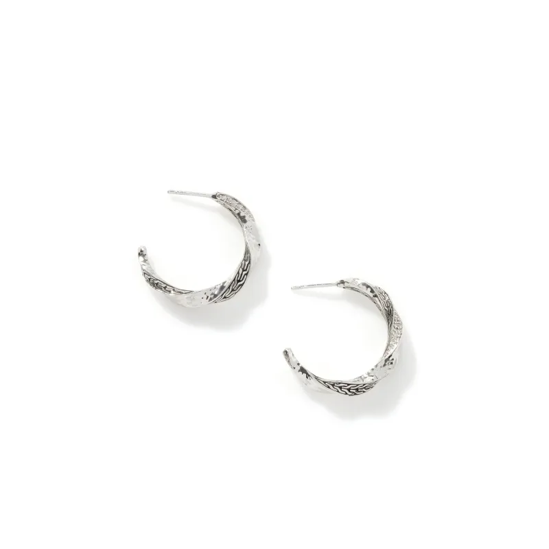 Twisted Pavé Hoop Earrings|EBP9003352DI sold by John Hardy