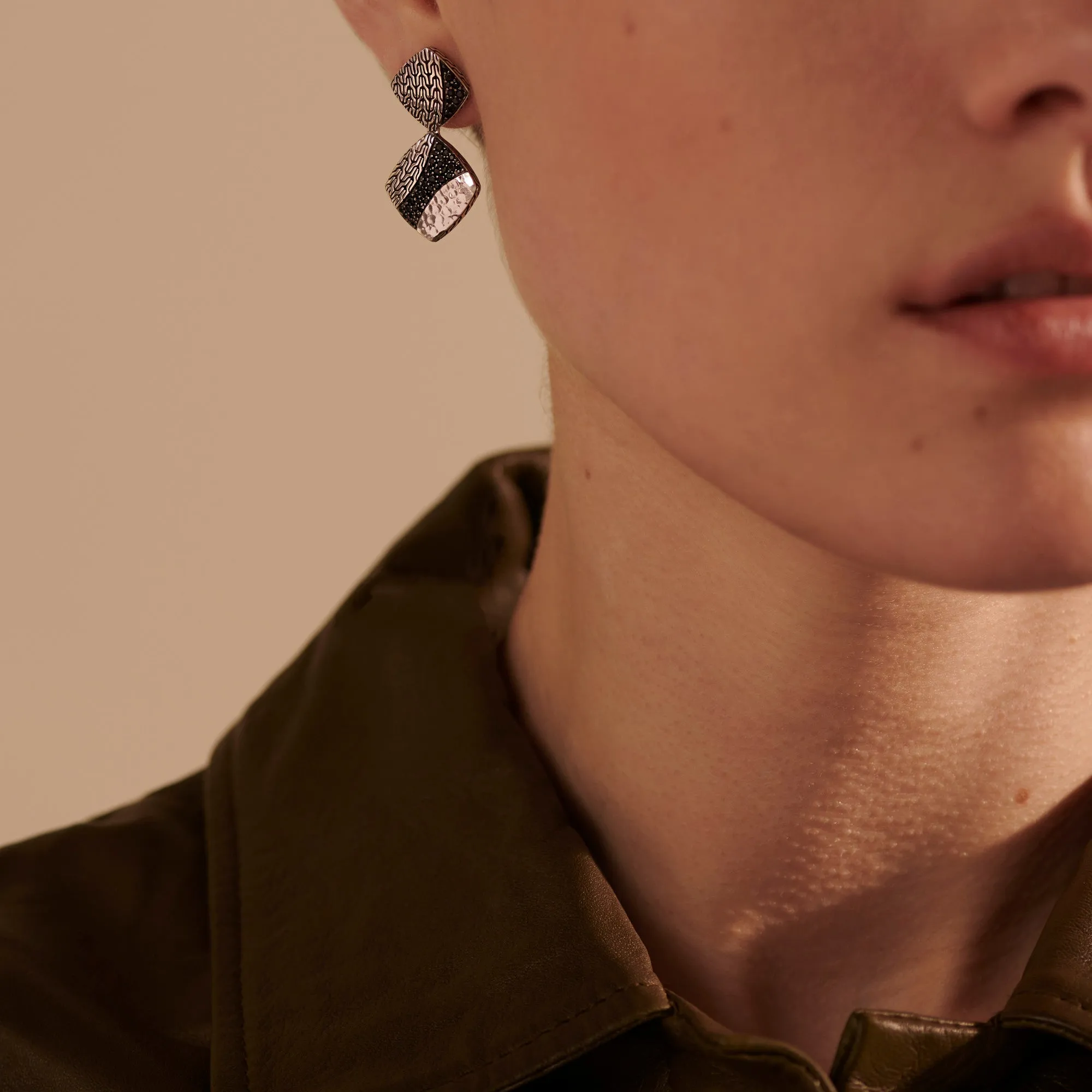 Surface Drop Earrings|EBS9001604BLSBN sold by John Hardy product image thumbnail 3