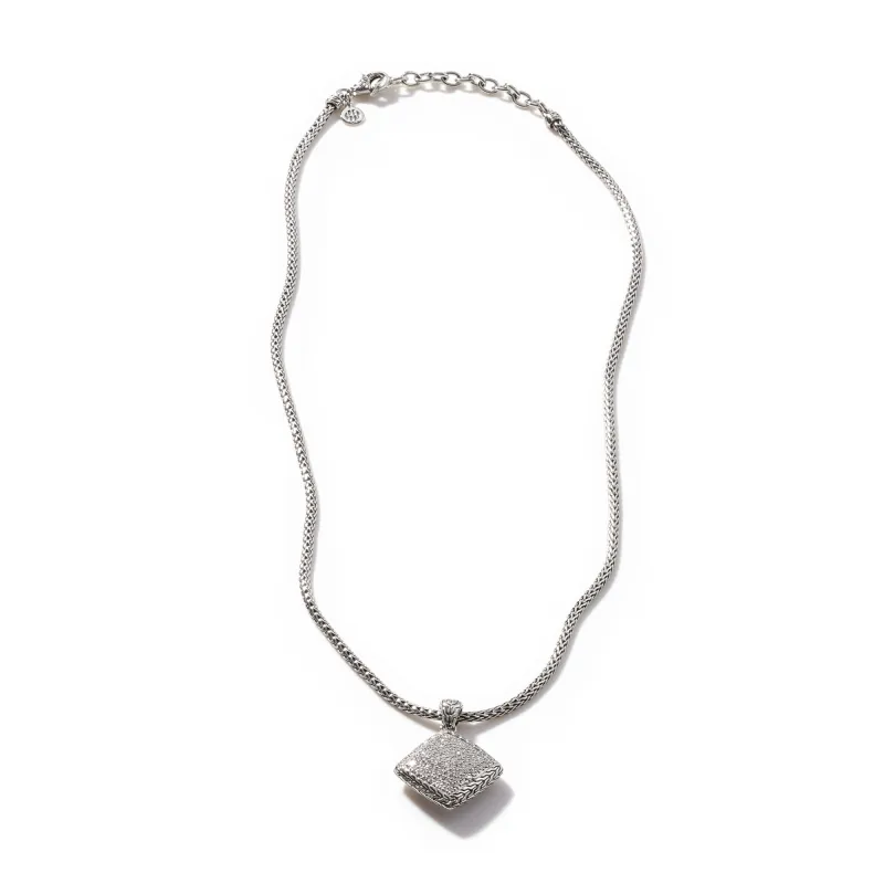 Classic Chain Pendant Necklace with Diamonds|NBP9003492DI sold by John Hardy