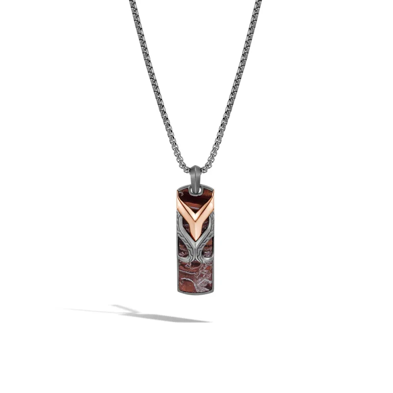 Asli Dog Tag Necklace|NMS9000271OZRTI sold by John Hardy