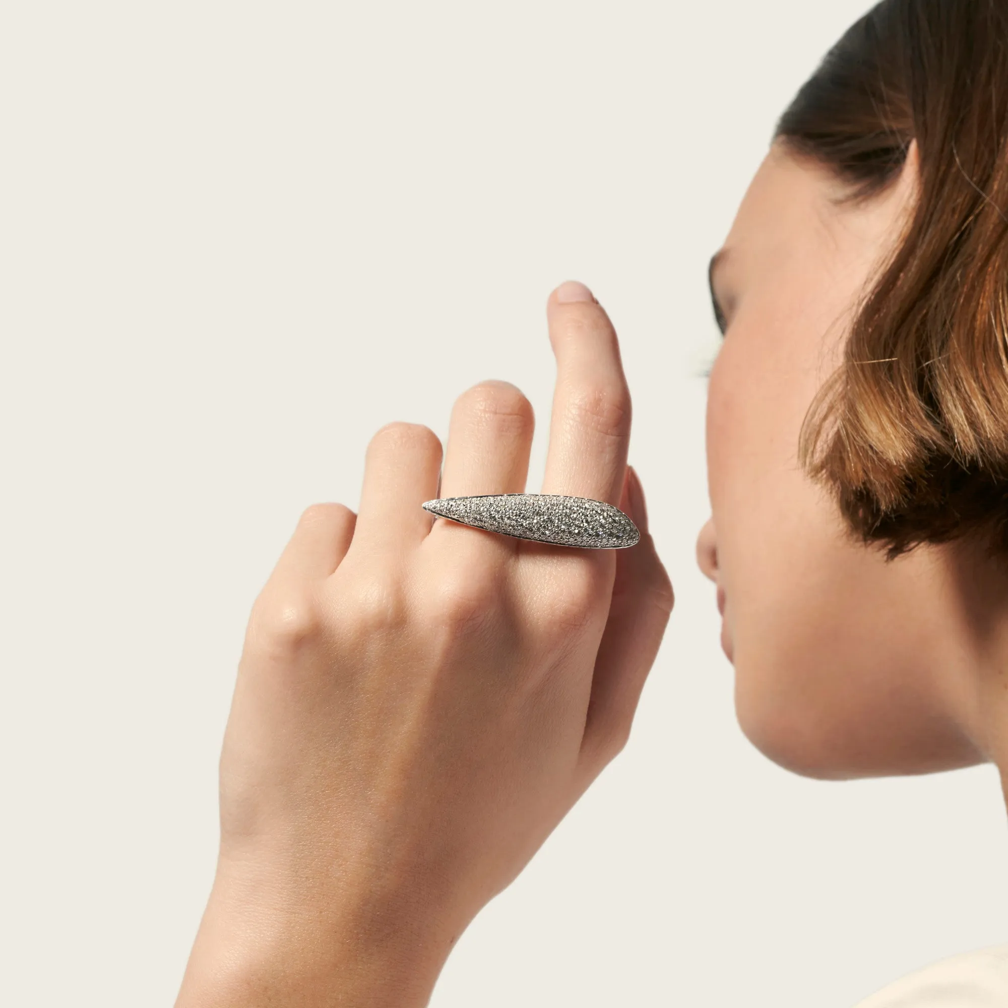 Classic Chain Ring in Silver with Diamond|RBP903622DI sold by John Hardy product image thumbnail 2