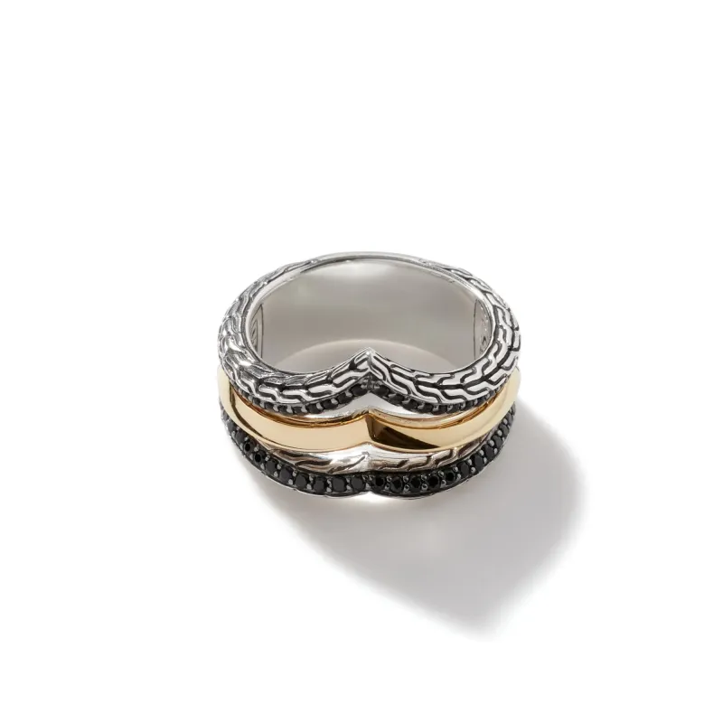 Tiga Multi Row Ring|RZS9005164BLSBN sold by John Hardy