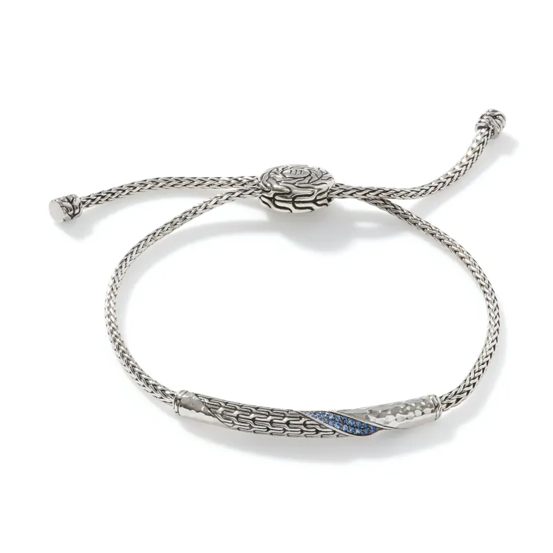 Twisted Pavé Pull Through Bracelet|BBS9006194BSP sold by John Hardy
