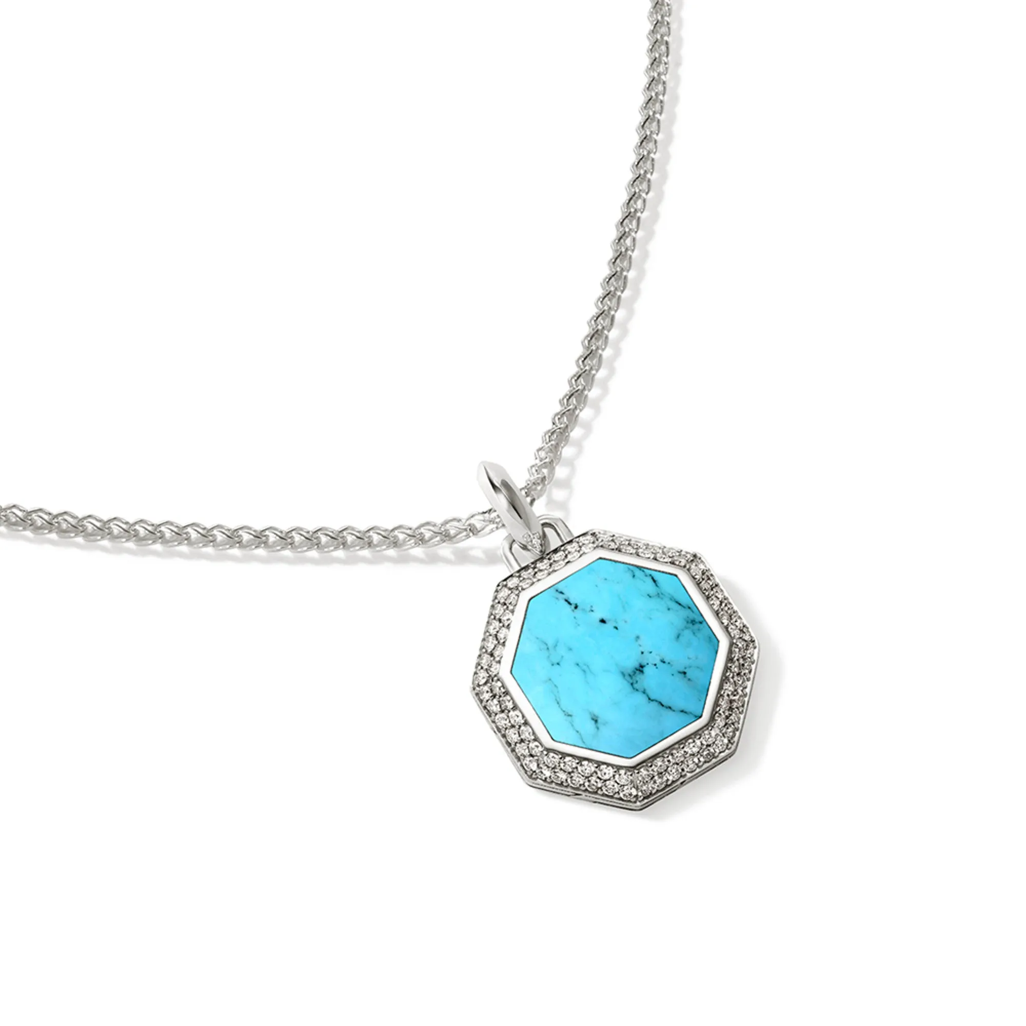 Tag Necklace, Silver, Diamonds|NMS9011511TQDI sold by John Hardy product image thumbnail 2