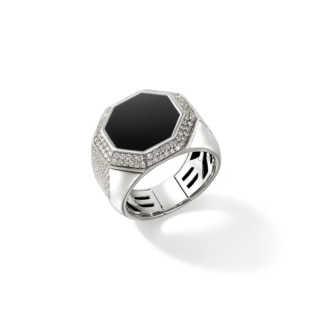 Signet Ring, Silver, Diamonds|RMS9011521BONDI sold by John Hardy product image thumbnail 3