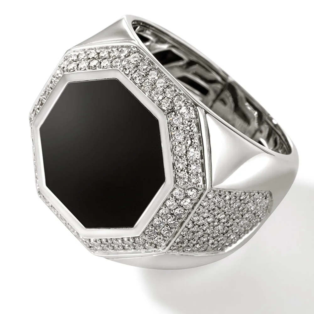 Signet Ring, Silver, Diamonds|RMS9011521BONDI sold by John Hardy product image thumbnail 2