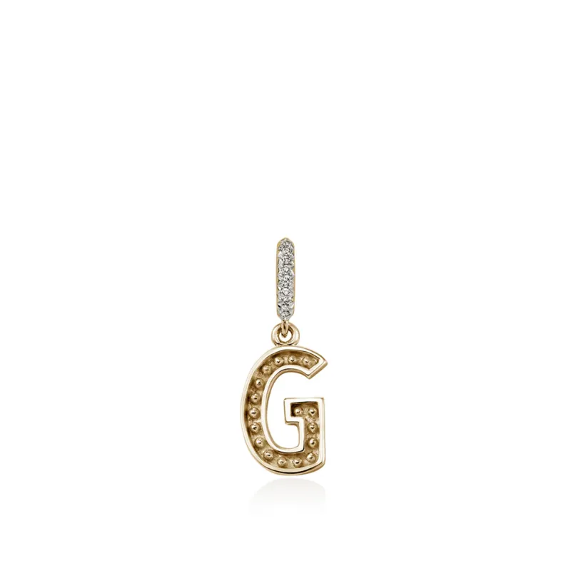 Initial Pendant, Gold, Diamonds|HGGX986222GDI sold by John Hardy