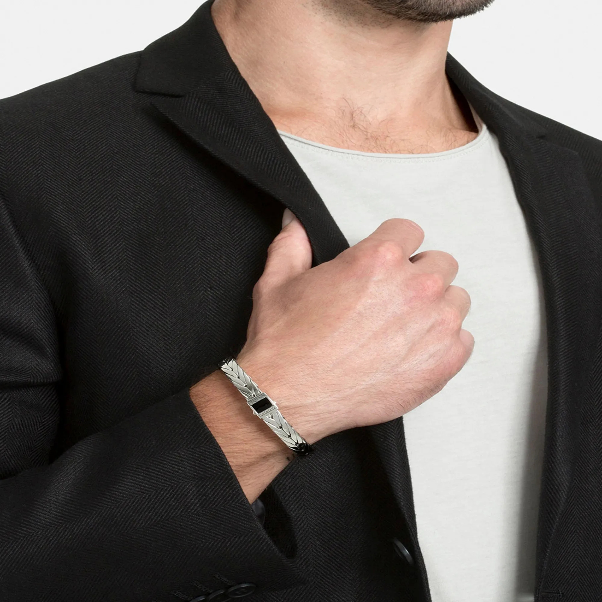 Modern Chain Bracelet with Black Onyx|BMS9999751BON sold by John Hardy product image thumbnail 2