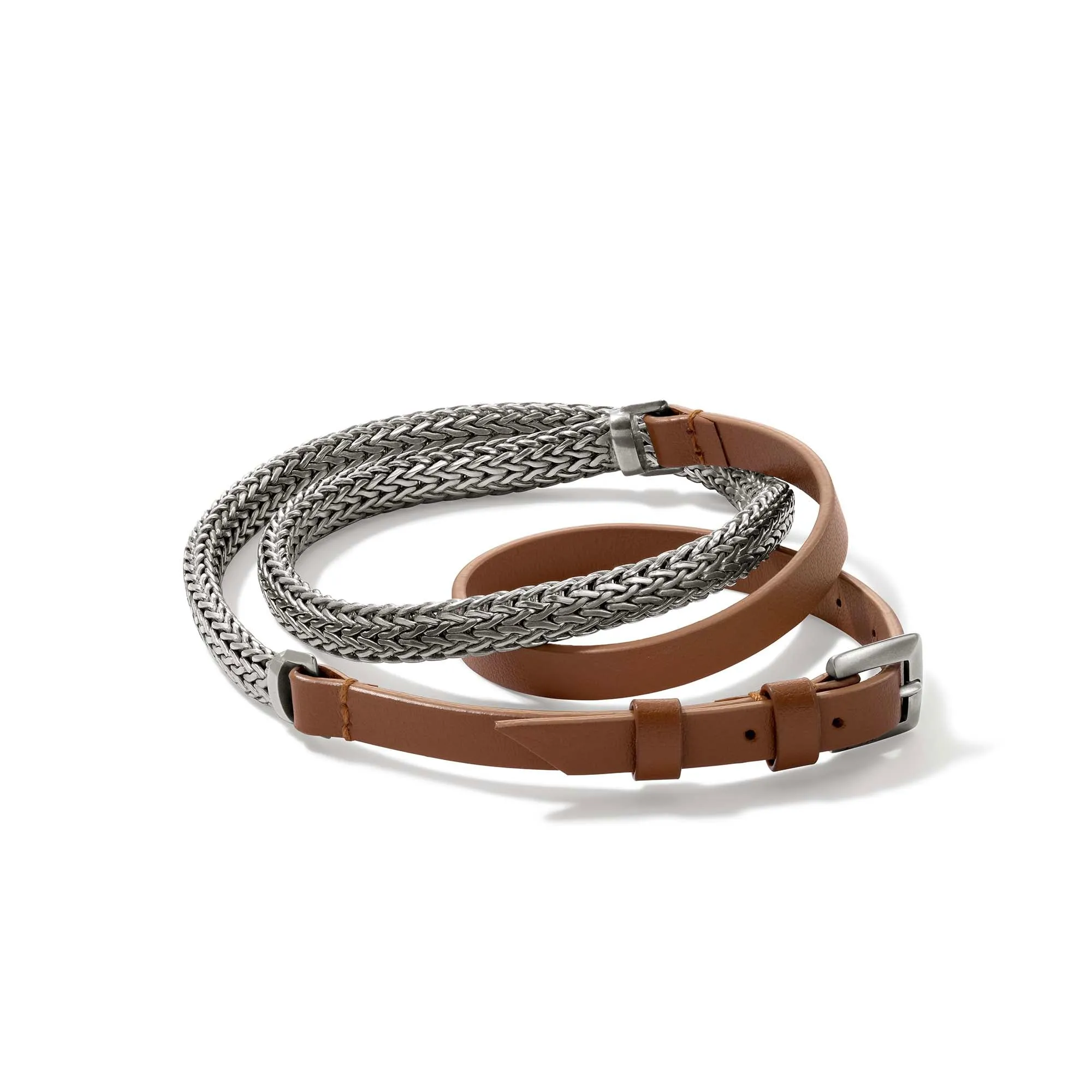 Icon Wrap, Sterling Silver, Leather, 6.5MM|BU9010477TN sold by John Hardy product image thumbnail 3