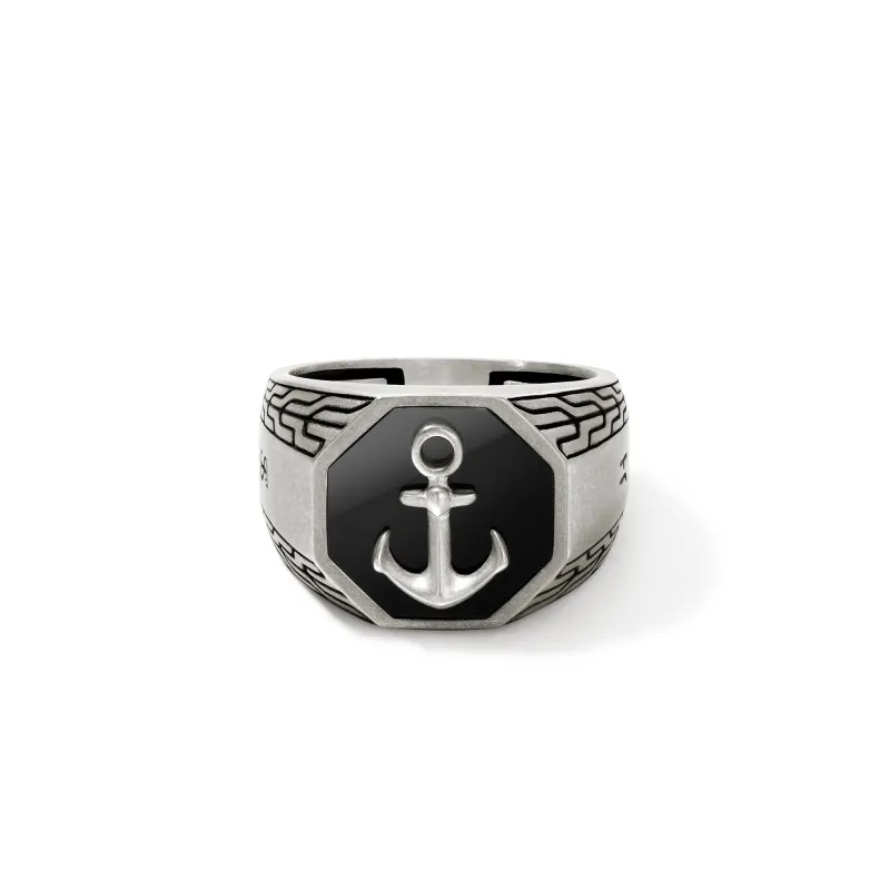 Signet Ring, Sterling Silver|RMS987741BON sold by John Hardy