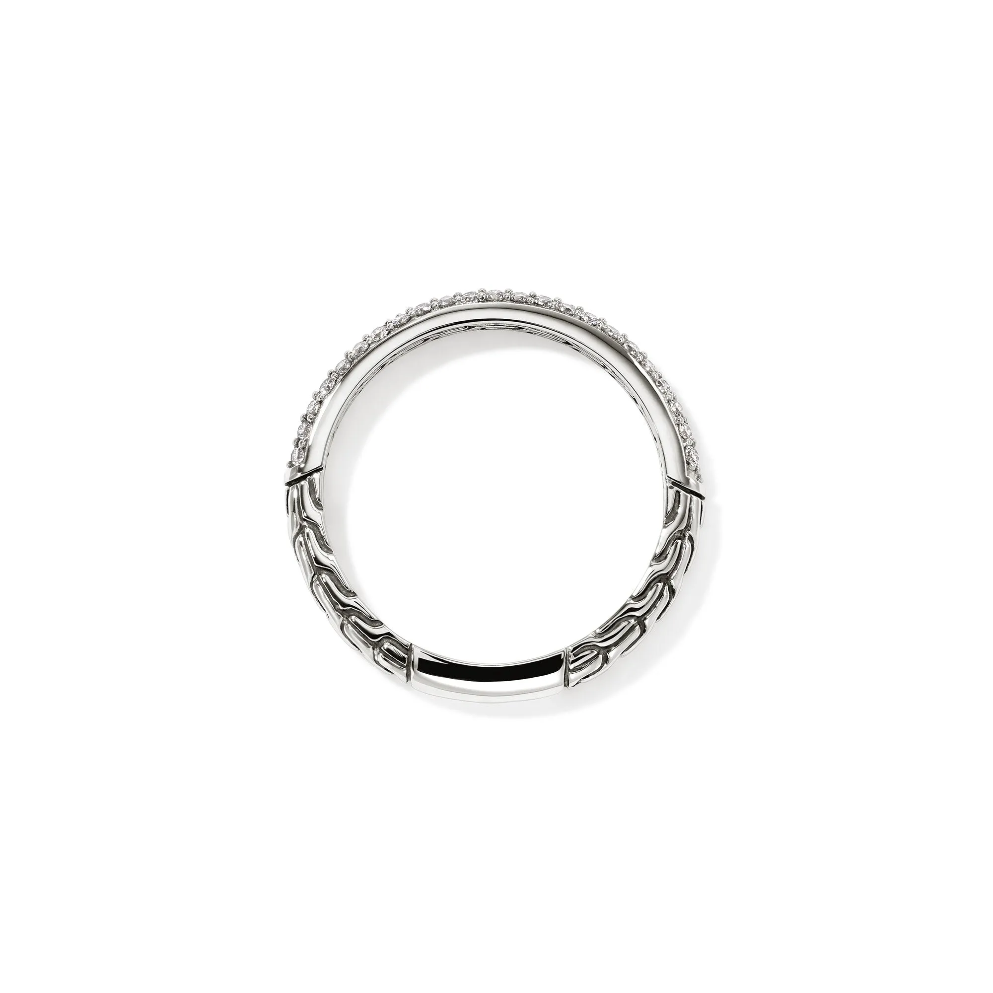 JH Essential Pavé Band Ring, Sterling Silver, Diamonds, 2.5MM|RBP987042DI sold by John Hardy product image thumbnail 5