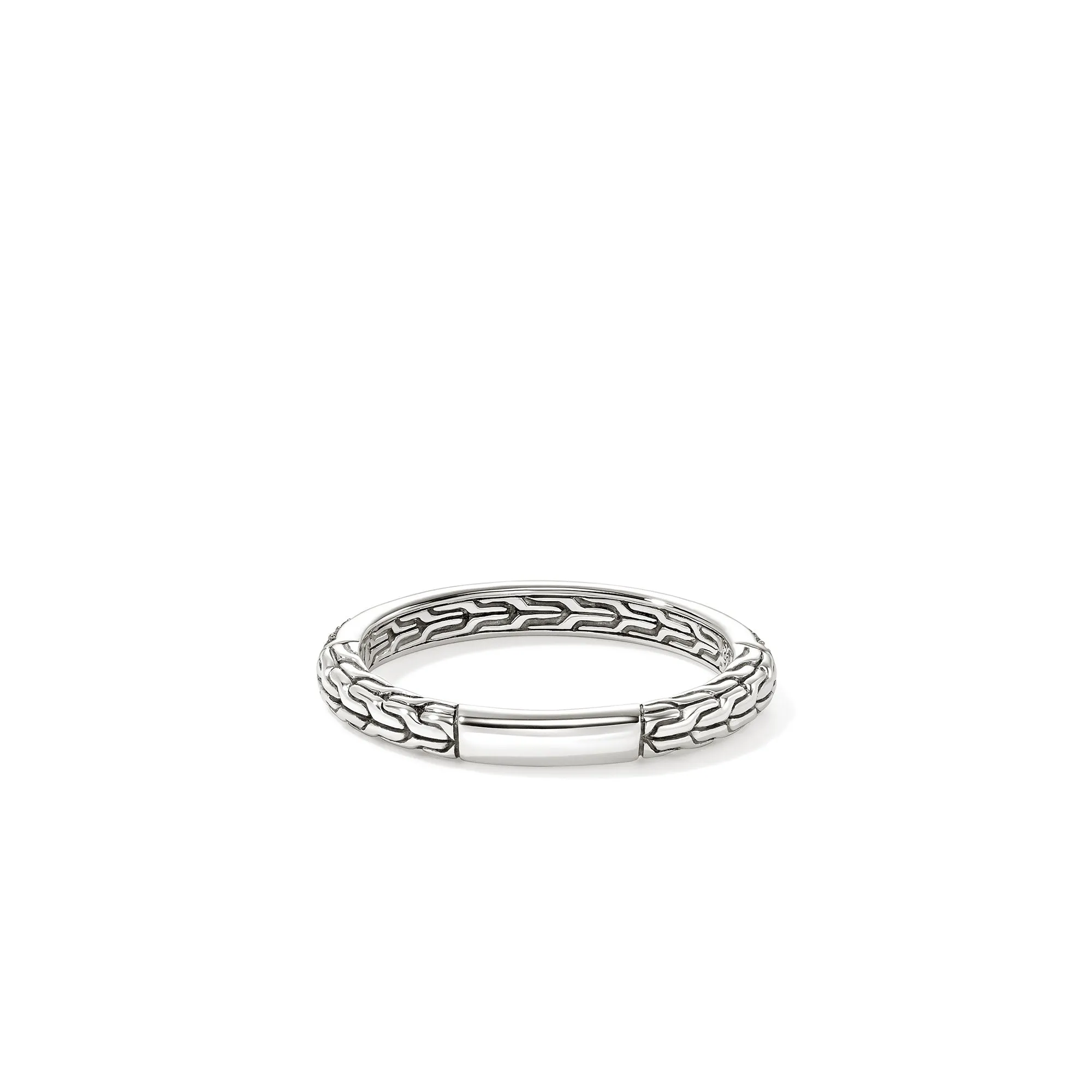 JH Essential Pavé Band Ring, Sterling Silver, Diamonds, 2.5MM|RBP987042DI sold by John Hardy product image thumbnail 4