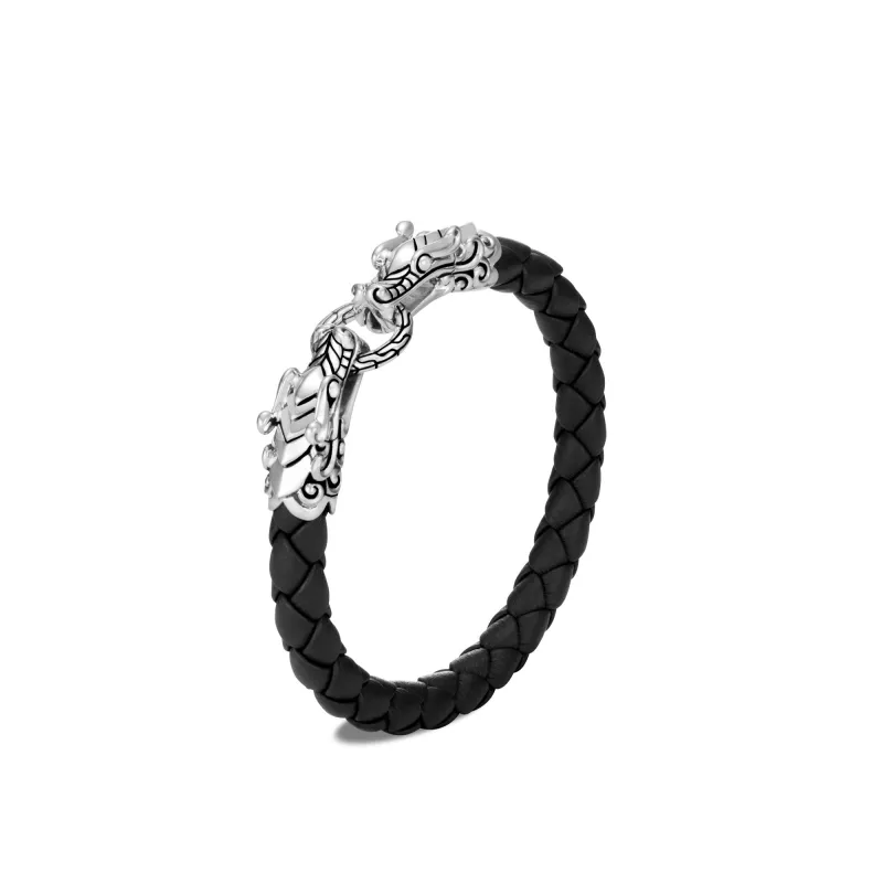 Legends Naga Leather Double Head Bracelet|BB60190BL sold by John Hardy