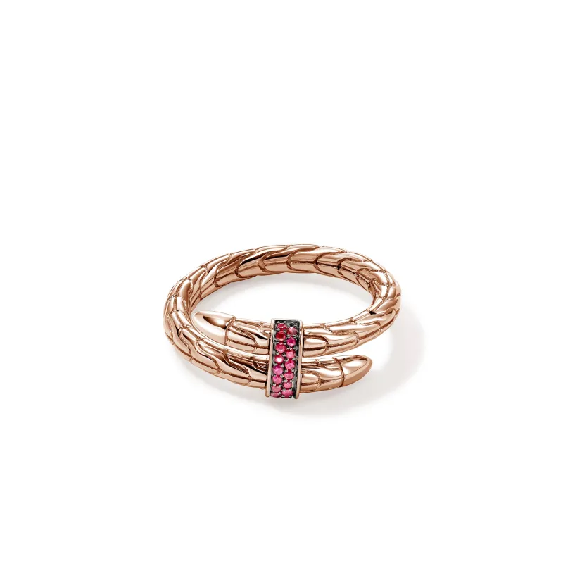 Spear Wrap Ring, Rose Gold, Gemstones|RGGS986804RRB sold by John Hardy