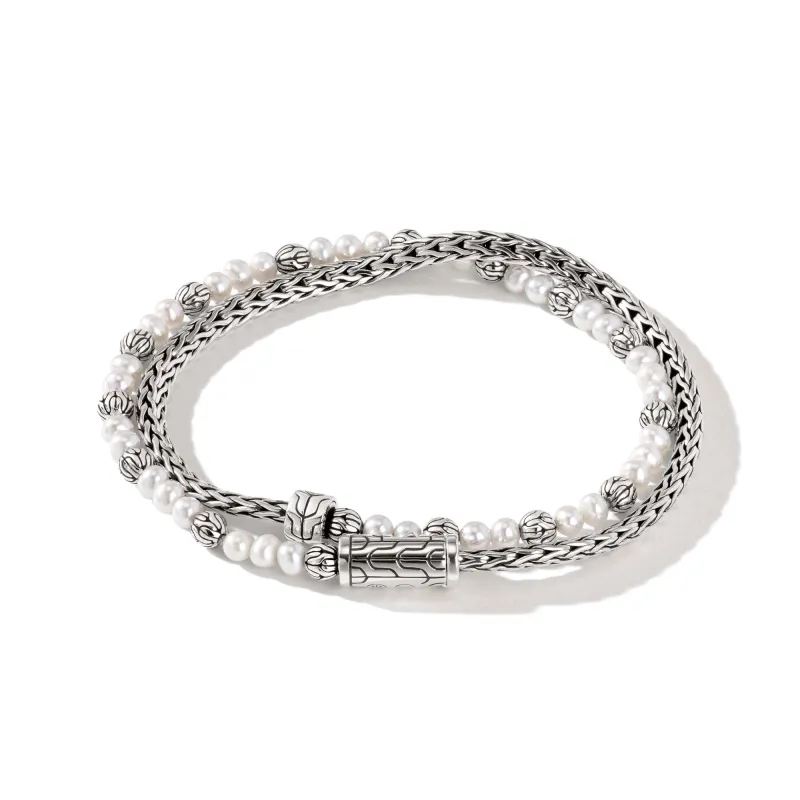 Pearl Chain Double Wrap, Sterling Silver|BB900635 sold by John Hardy