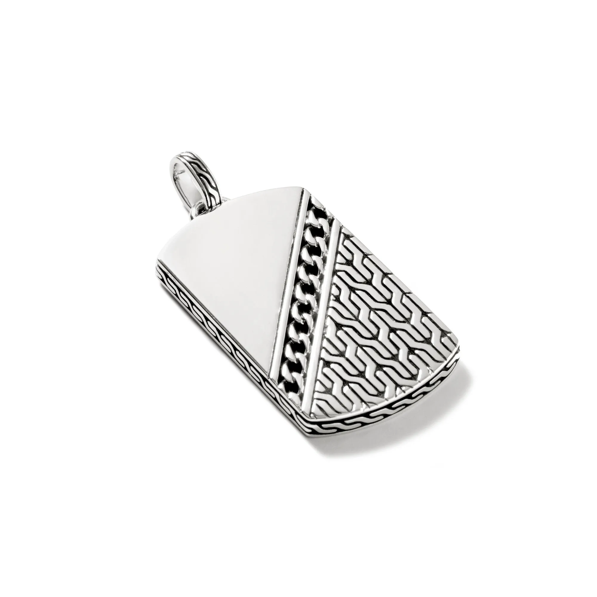 Carved Chain Tag Pendant, Sterling Silver|HM900807 sold by John Hardy product image thumbnail 2