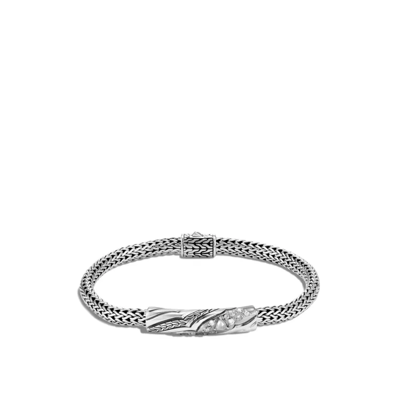 Station Bracelet with Diamonds|BBP440032MDI sold by John Hardy