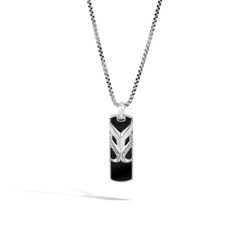 Asli Classic Chain Dog Tag Necklace|NMS9000271BON sold by John Hardy