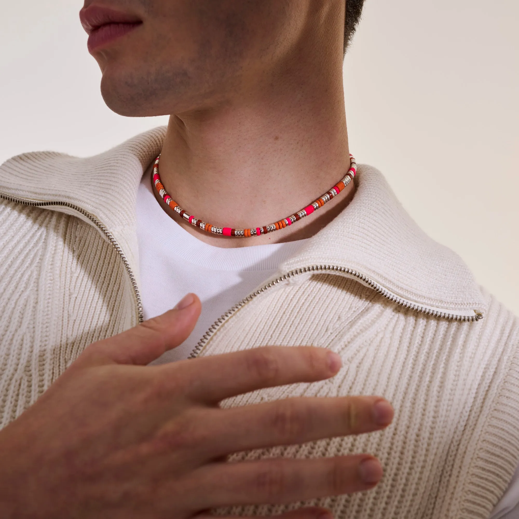 Colorblock Choker, Silver, Slim|NBS986611PKORRJ sold by John Hardy product image thumbnail 5