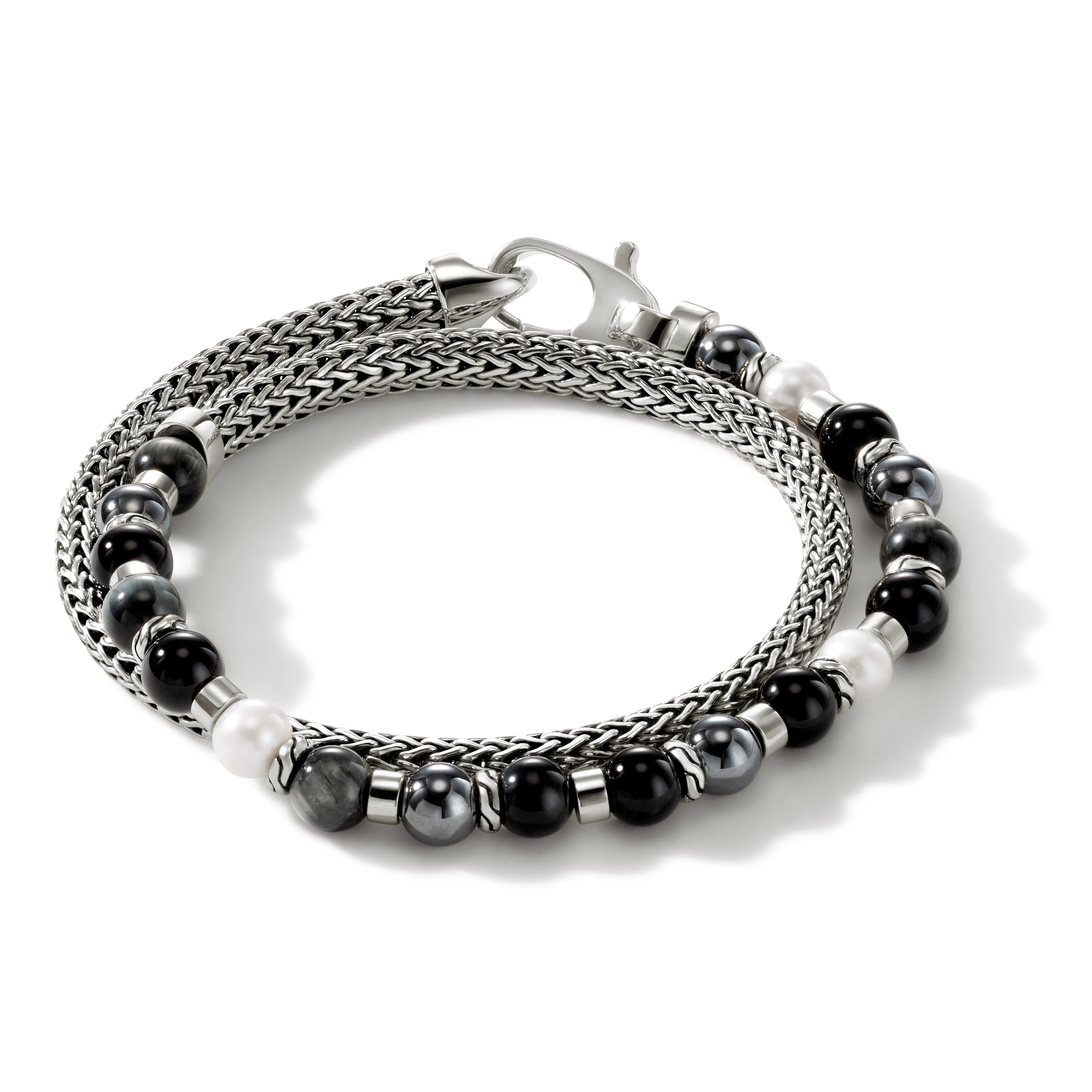 Colorblock Wrap, Silver, Pearl|BUS90110611BONHEEG sold by John Hardy