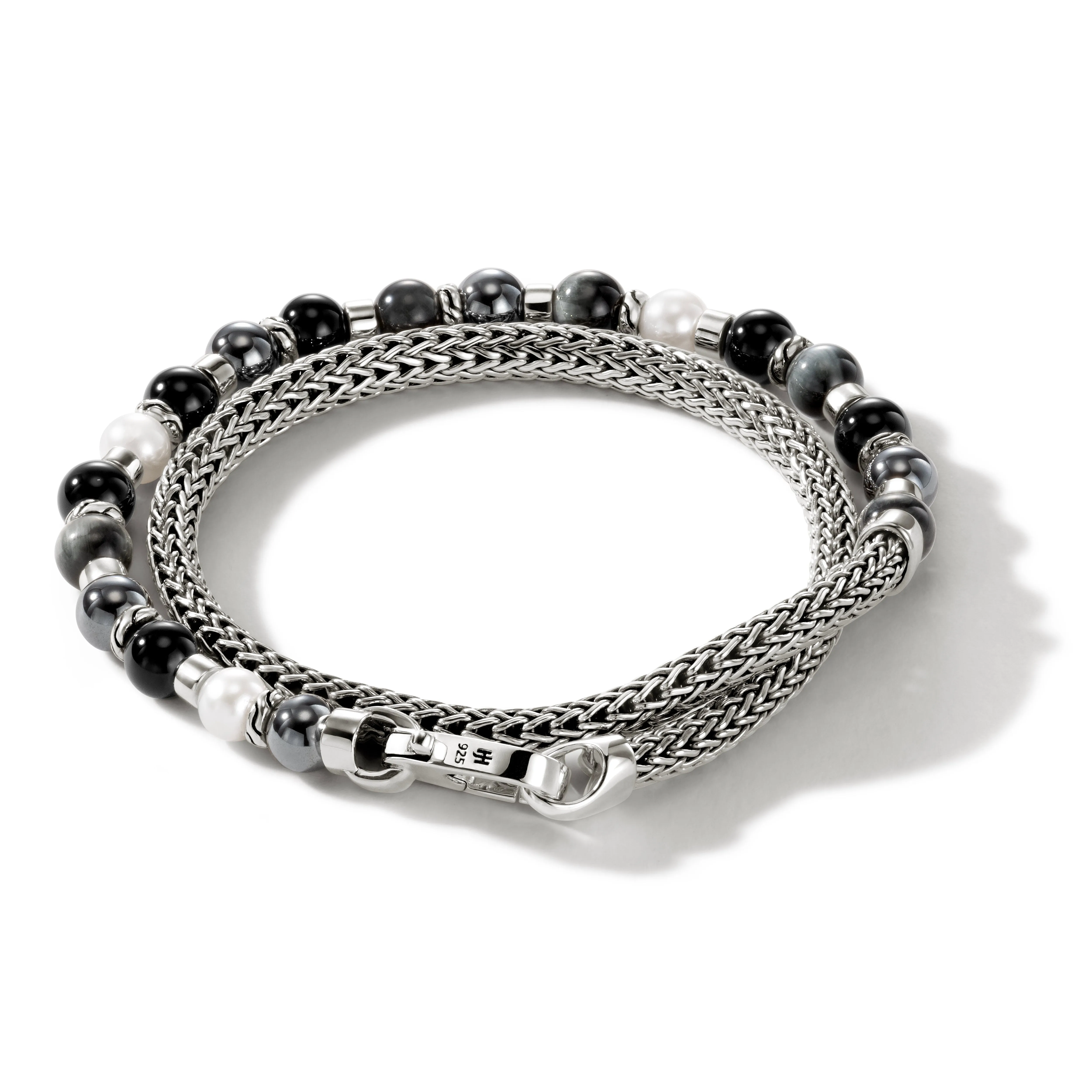 Colorblock Wrap, Silver, Pearl|BUS90110611BONHEEG sold by John Hardy product image thumbnail 5