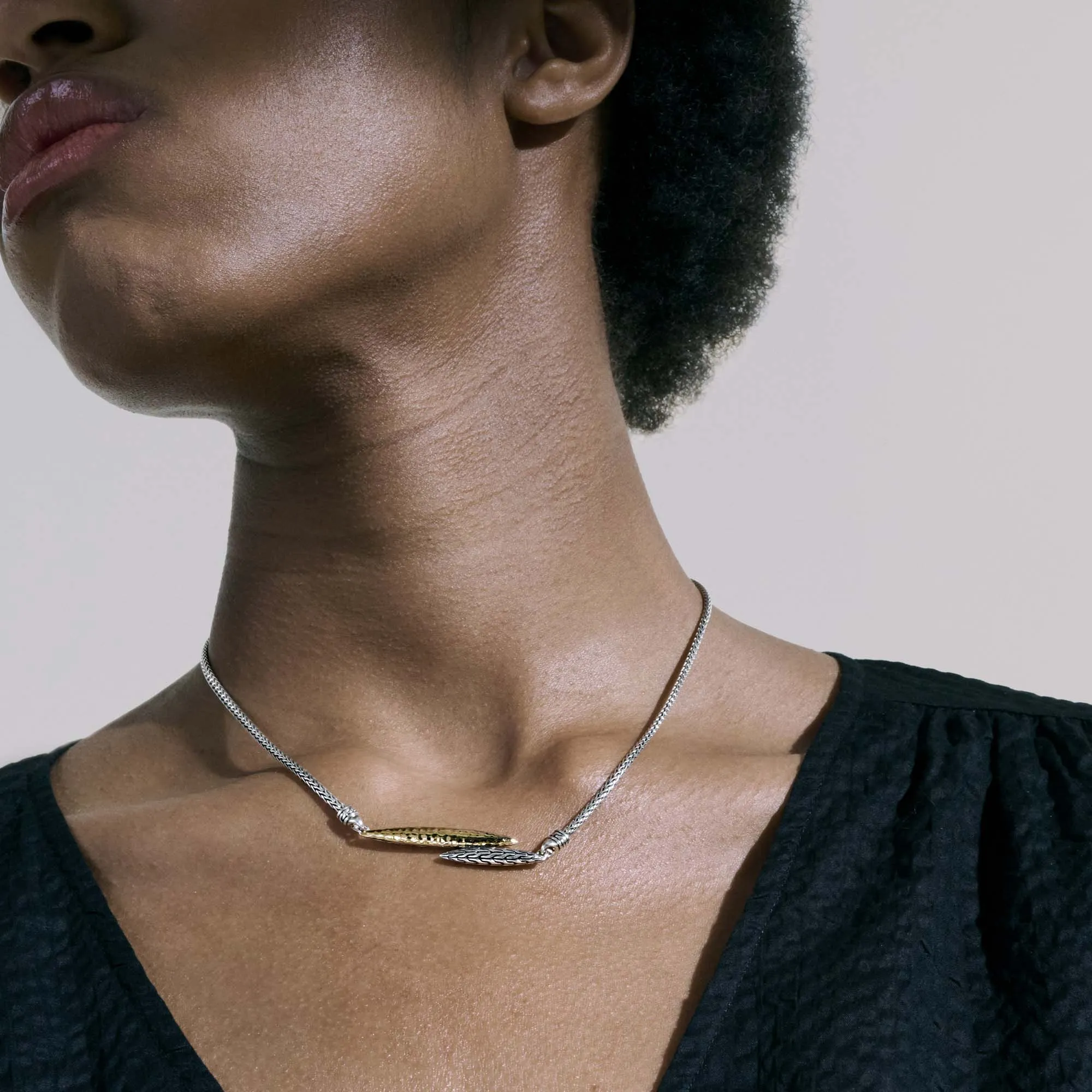 Palu Station Necklace, Sterling Silver, Gold|NZ900976 sold by John Hardy product image thumbnail 5
