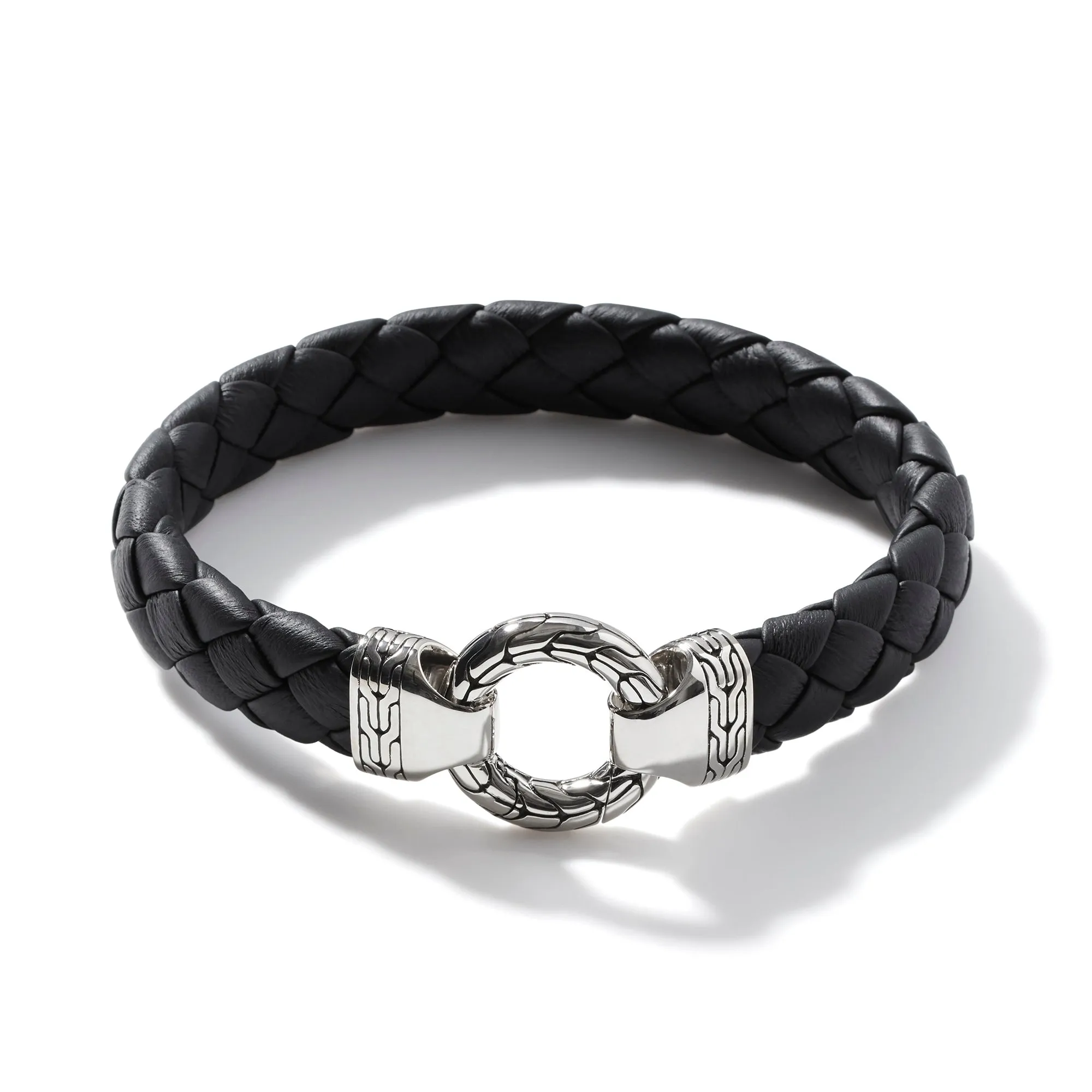 Leather Keyring Bracelet, Sterling Silver|BM9996561BL sold by John Hardy