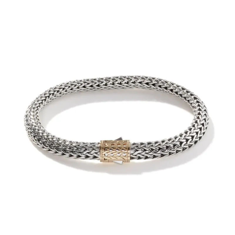 Icon Bracelet, Sterling Silver, Gold, 6.5MM|BB904GC sold by John Hardy