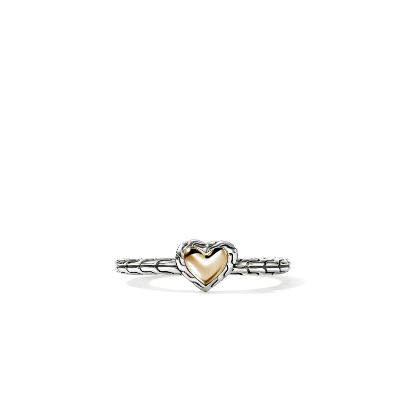 JH Essential Heart Ring, Sterling Silver, Gold|RZZ98977 sold by John Hardy