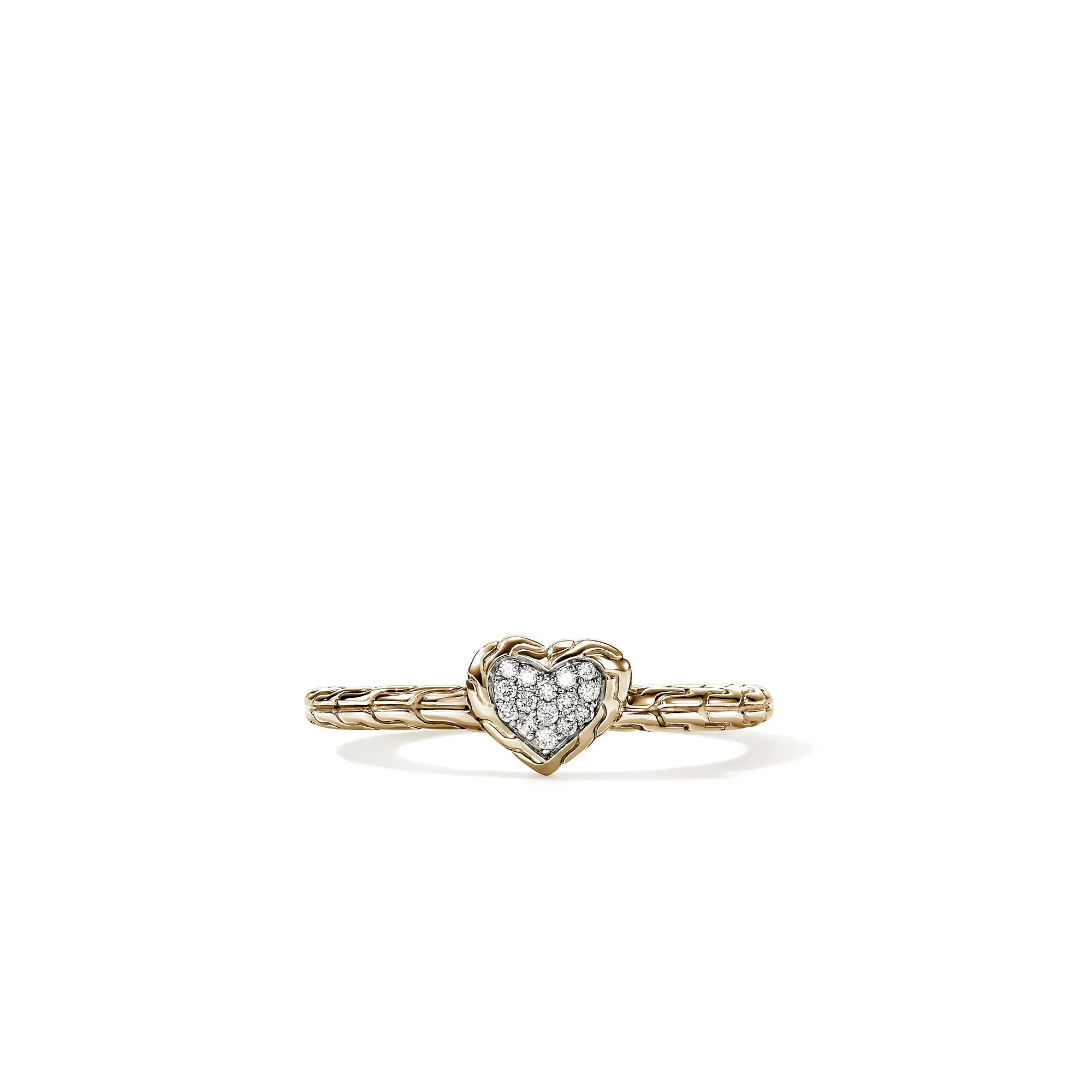 JH Essential Heart Ring, Gold, Diamonds|RGGX989762DI sold by John Hardy