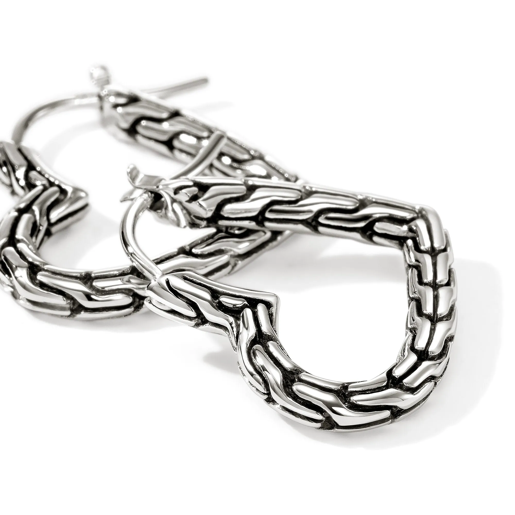 JH Essential Heart Hoop Earrings, Sterling Silver, 21MM|EB98968 sold by John Hardy product image thumbnail 2