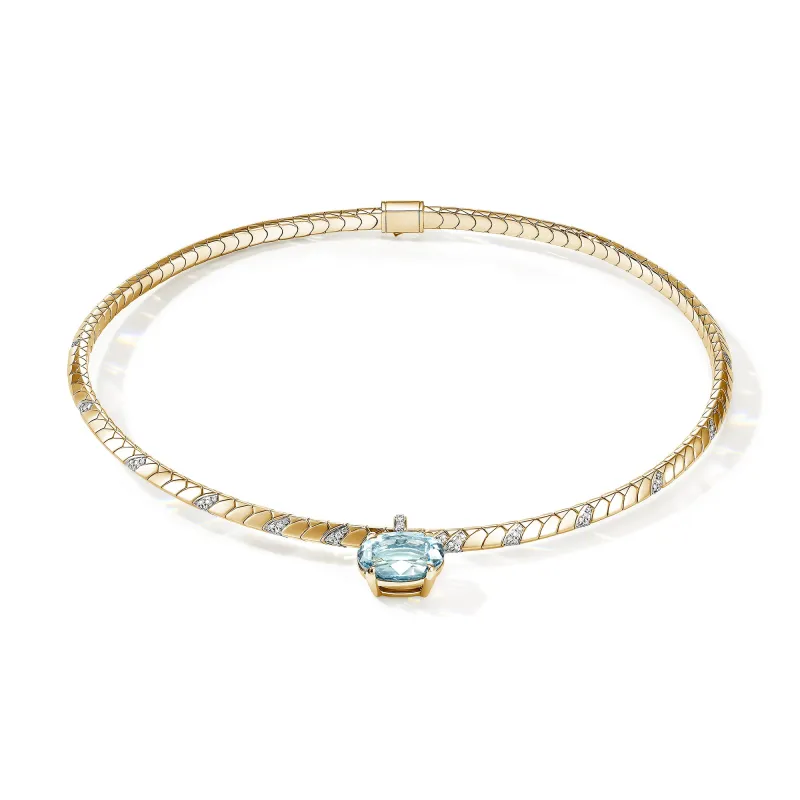 Artisan Series Naga Flex Choker With Pendant|NGS603921AQDI sold by John Hardy