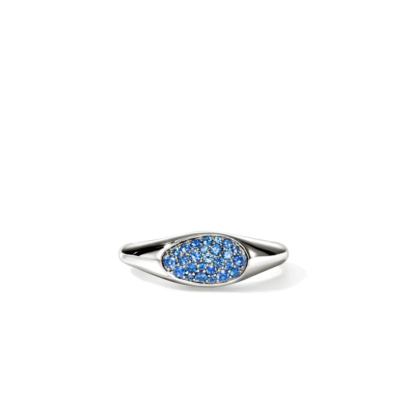 Pebble Ring, Sterling Silver, Blue Sapphire|RBS9874774BSP sold by John Hardy
