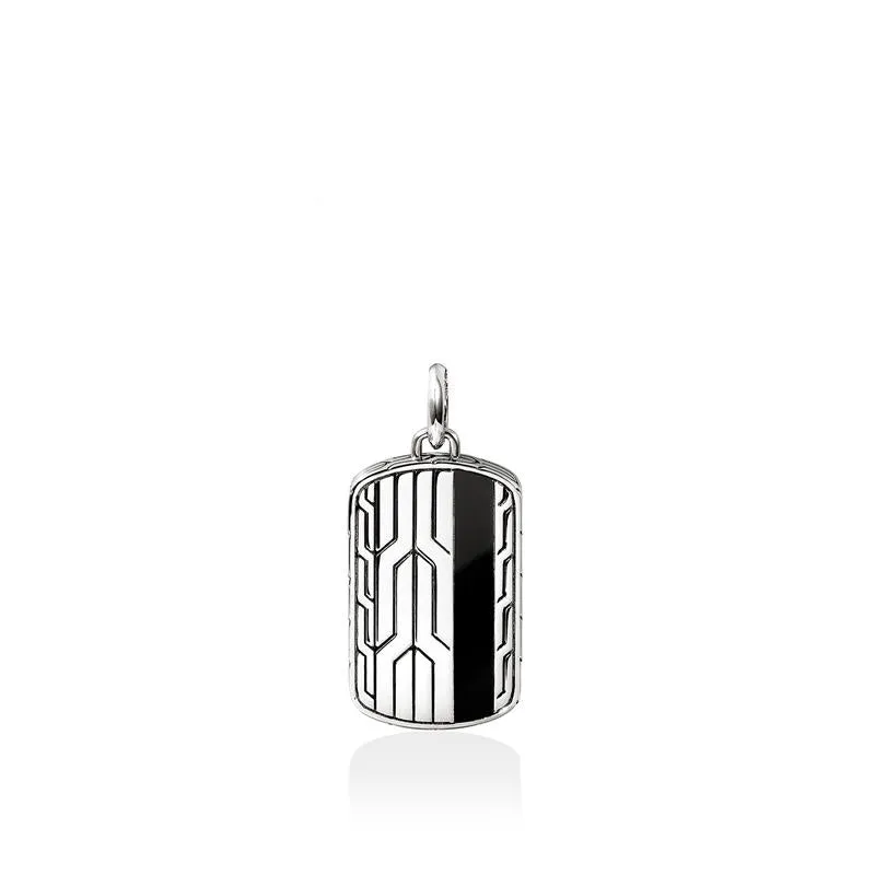 Icon 50 Pendant, Sterling Silver, Black Onyx|HMS989881BON sold by John Hardy