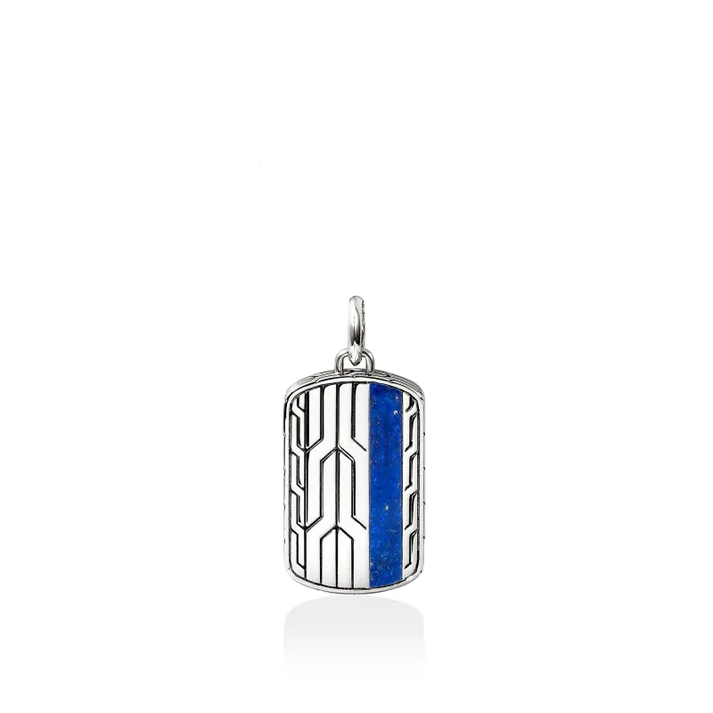 Icon 50 Pendant, Sterling Silver, Lapis Lazuli|HMS989881LPZ made by John Hardy