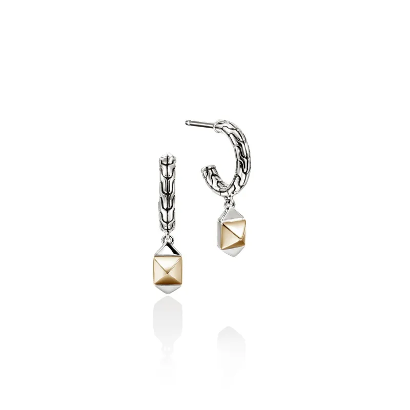 Icon Stud Earrings, Gold, Sterling Silver, 5MM|EZZ97209 made by John Hardy