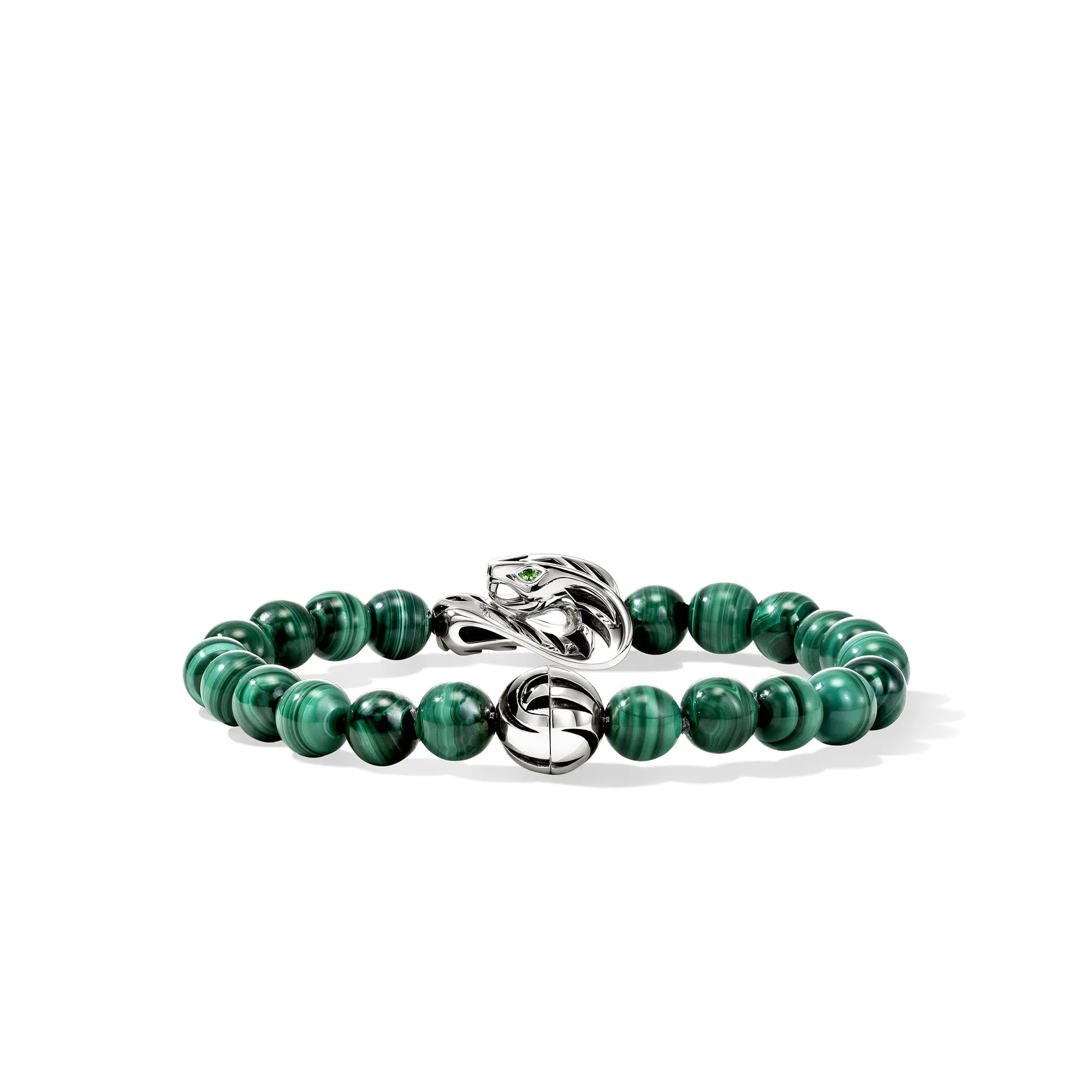Legends Cobra Bracelet, Sterling Silver, Malachite, 8MM|BUS603841MHTS sold by John Hardy product image thumbnail 4