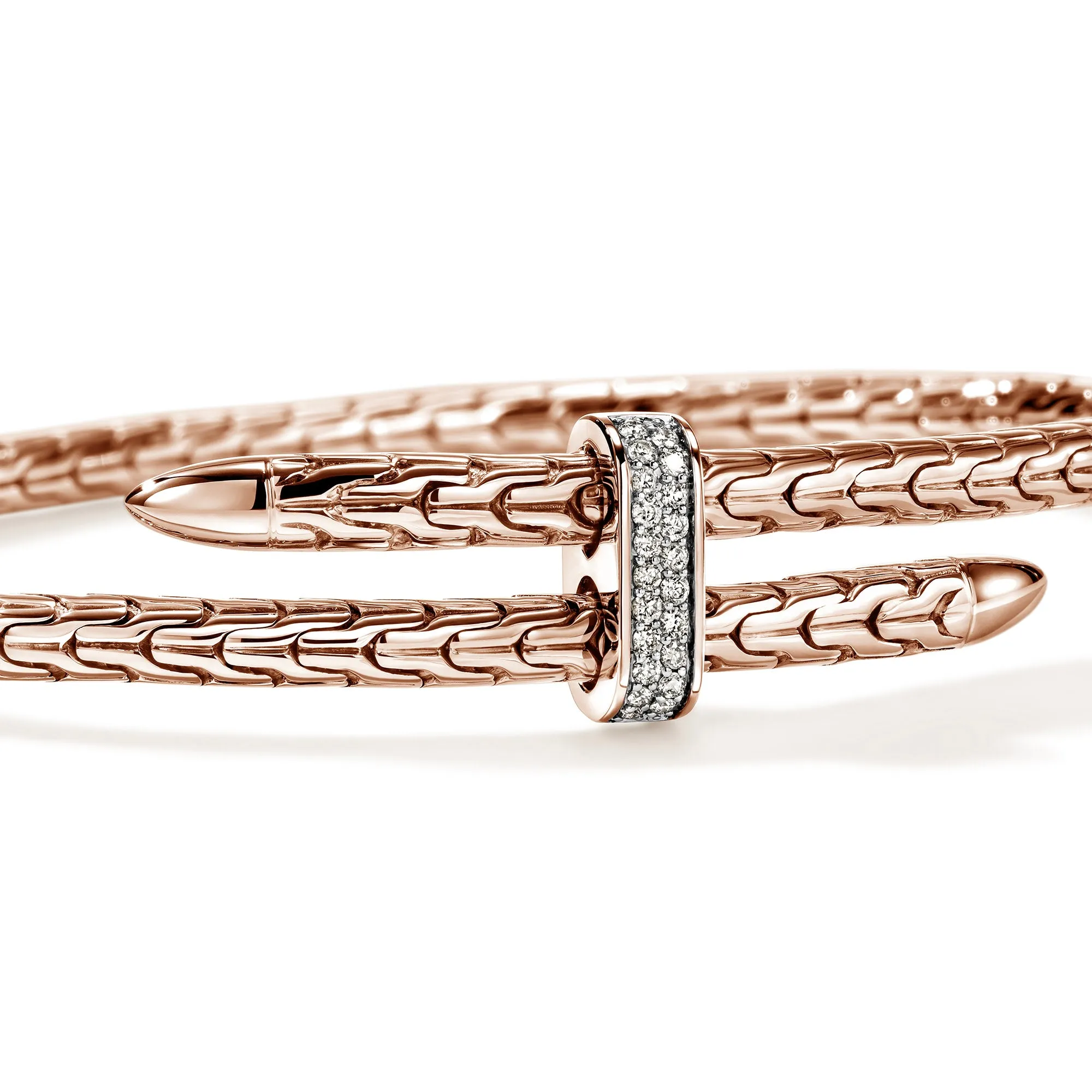 Spear Flex Cuff, Rose Gold, Diamonds, 4MM|CGGX987872RDI sold by John Hardy product image thumbnail 2