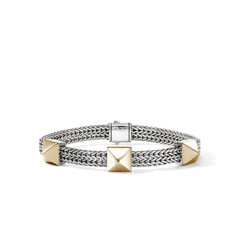 Icon Stud Bracelet, Gold, Sterling Silver, 6MM|BUZZ98995 made by John Hardy